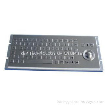 81 Keys Industrial Stainless Steel Keyboard Kiosk With Trac